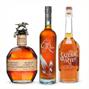 Blanton Single Barrel, Eagle Rare, & Sazerac Rye Whiskey