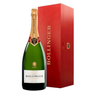 Bollinger Special Cuvee NV Jeroboam (3 ltr) in Red Wood Box