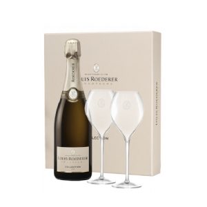 Louis Roederer Collection 242 NV 75cl + 2 Glasses Gift Set