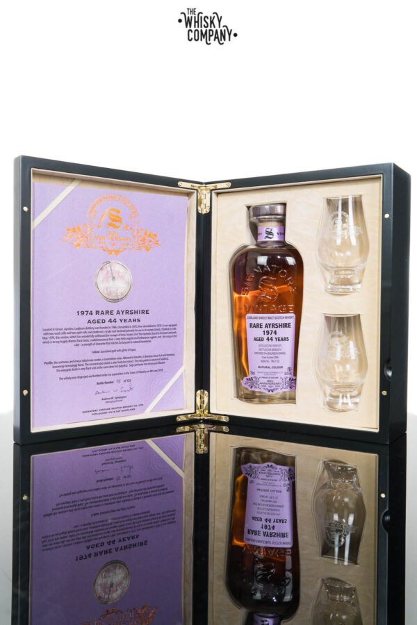 Rare Ayrshire (Ladyburn) 1974 Aged 44 Years Single Malt Scotch Whisky – Signatory Vintage 30th Anniversary (700ml)