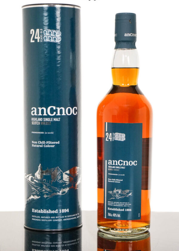 anCnoc 24 Years Old Highland Single Malt Scotch Whisky (700ml)