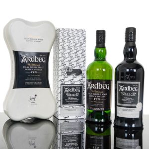 Ardbeg Blaaack & Ardbeg Ten Islay Single Malt Scotch Whisky Combo (2 x 700ml)