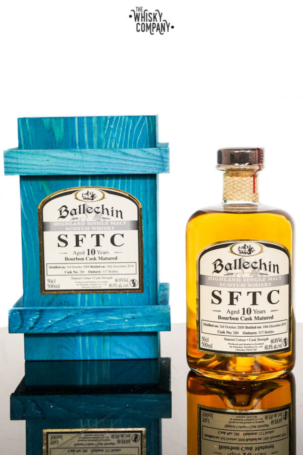Ballechin 2008 SFTC Aged 10 Years Bourbon Cask Matured Single Malt Scotch Whisky (500ml)