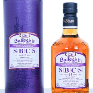 Ballechin 15 Years Old Small Batch Cask Strength Highland Single Malt Scotch Whisky (700ml)