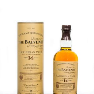The Balvenie Aged 14 Years Caribbean Cask Speyside Single Malt Scotch Whisky (750ml)