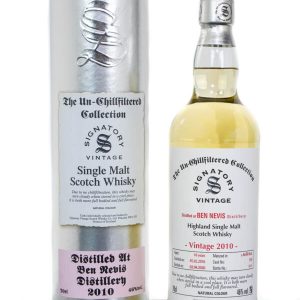 Ben Nevis 2010 Aged 10 Years Highland Single Malt Scotch Whisky – Signatory Vintage (700ml)
