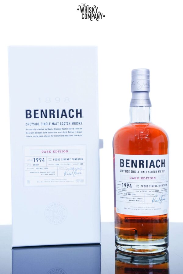 BenRiach 1994 Aged 27 Years Peated Single Cask Single Malt Scotch Whisky – Cask 1858 (700ml)