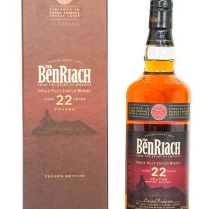 BenRiach Aged 22 Years Peated Albariza Single Malt Scotch Whisky – Second Edition (700ml)