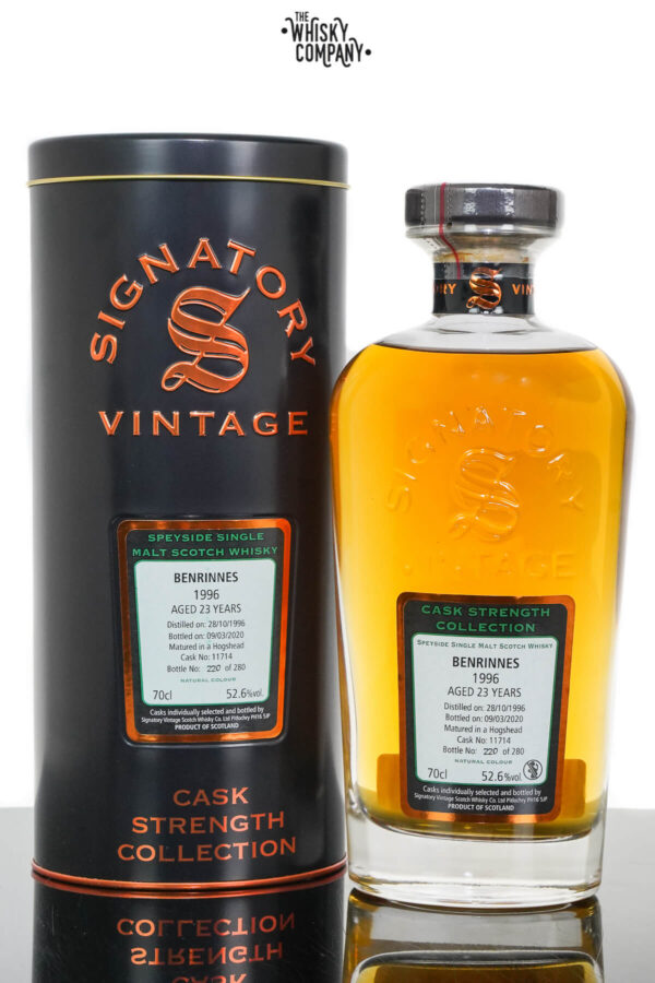 Benrinnes 1996 Aged 28 Years Cask Strength Single Malt Scotch Whisky – Signatory Vintage (700ml)