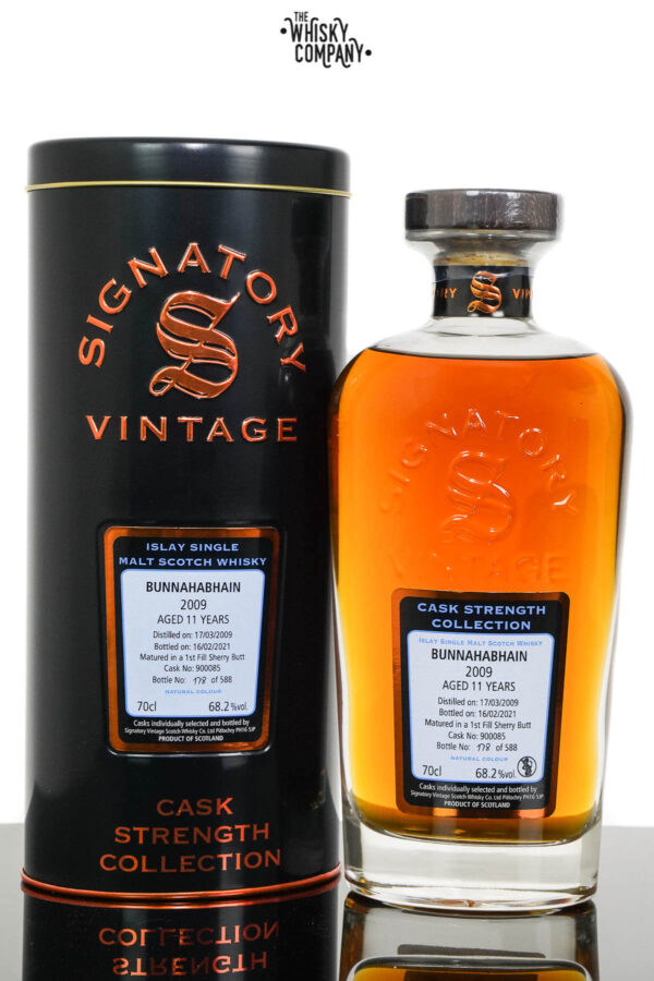 Bunnahabhain 2009 Aged 11 Years Islay Single Malt Scotch Whisky – Signatory Vintage (700ml)