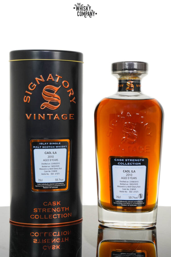 Caol Ila 2010 Aged 9 Years Cask Strength Single Malt Whisky – Signatory Vintage (700ml)