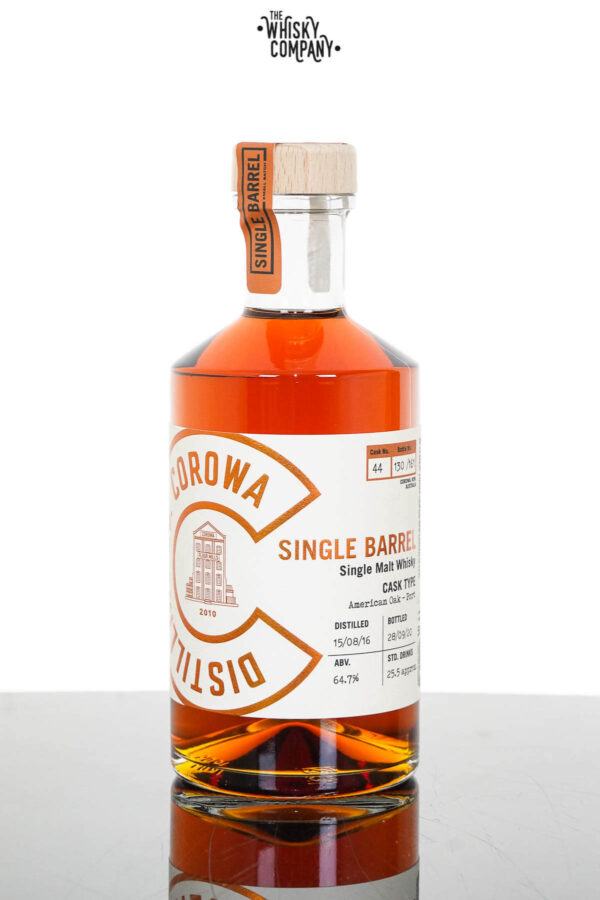 Corowa Single Barrel American Oak – Port Cask Matured Single Malt Whisky – Cask 44 (500ml)