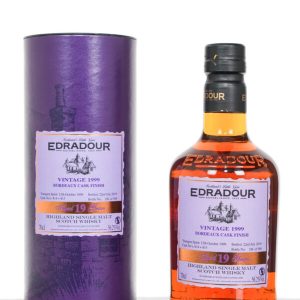 Edradour 1999 Aged 25 Years Bordeaux Cask Finish Highland Single Malt Scotch Whisky (700ml)