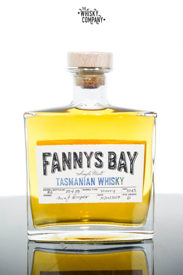 Fannys Bay Sherry Cask Matured Cask Strength Tasmanian Single Malt Whisky – Barrel #52 (500ml)