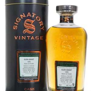 Glen Grant 1995 Aged 29 Years Cask Strength Single Malt Scotch Whisky – Signatory Vintage (700ml)
