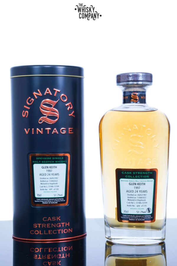 Glen Keith 1997 Aged 24 Years Single Malt Scotch Whisky – Signatory Vintage (700ml)