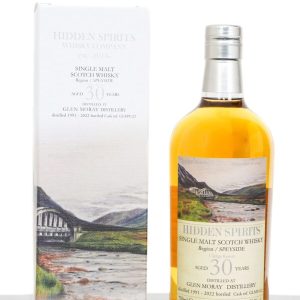 Glen Moray 1991 Aged 30 Years Speyside Single Malt Scotch Whisky – Hidden Spirits (700ml)