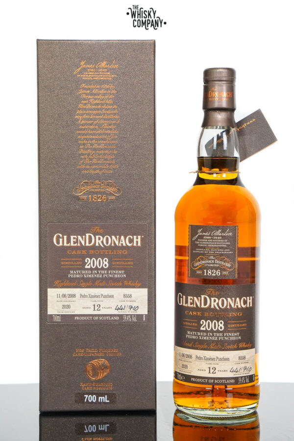 GlenDronach 2008 Aged 16 Years Single Malt Scotch Whisky – Batch 18 Cask No. 8558 (700ml)