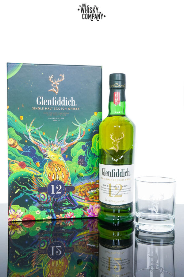 Glenfiddich Aged 12 Years Speyside Single Malt Scotch Whisky – 2022 Chinese New Year Gift Packs