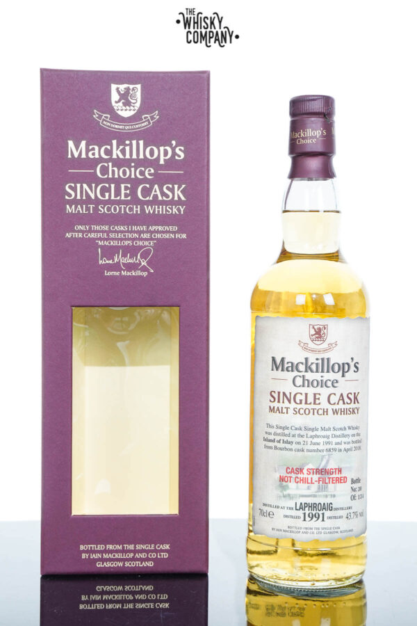 Laphroaig 1991 Aged 26 Years Islay Single Malt Scotch Whisky – Mackillop’s Choice (700ml)