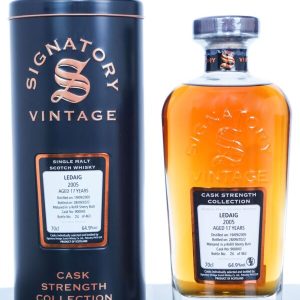 Ledaig 2005 Age 17 Years Cask Strength Single Malt Scotch Whisky – Signatory Vintage (700ml)