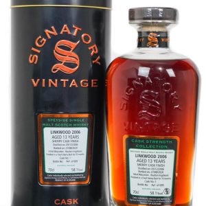Linkwood 2006 Aged 16 Years Cask Strength Single Malt Scotch Whisky – Signatory Vintage (700ml)