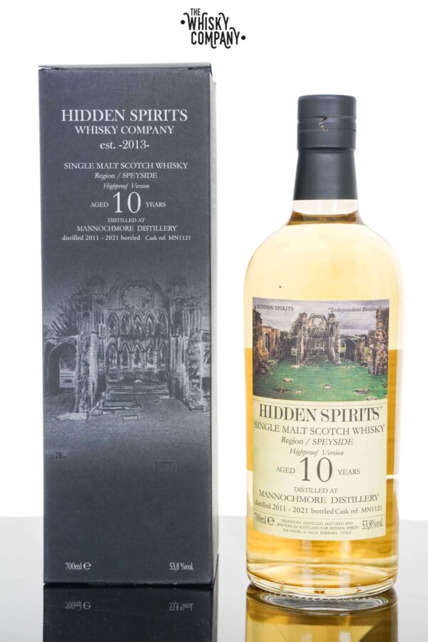 Mannochmore 2011 Aged 10 Years Speyside Single Malt Scotch Whisky – Cask #MN1121 Hidden Spirits (700ml)