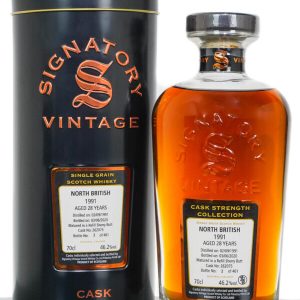 North British 1991 Aged 33 Years Cask Strength Single Grain Scotch Whisky – Signatory Vintage (700ml)