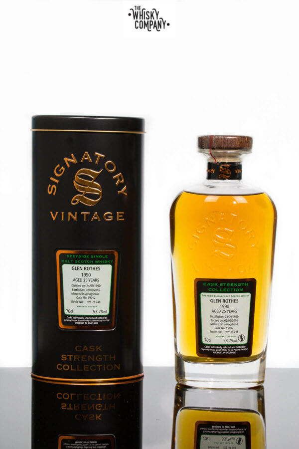 Glen Rothes 1990 Aged 25 Years Single Malt Scotch Whisky – Signatory Vintage (700ml)