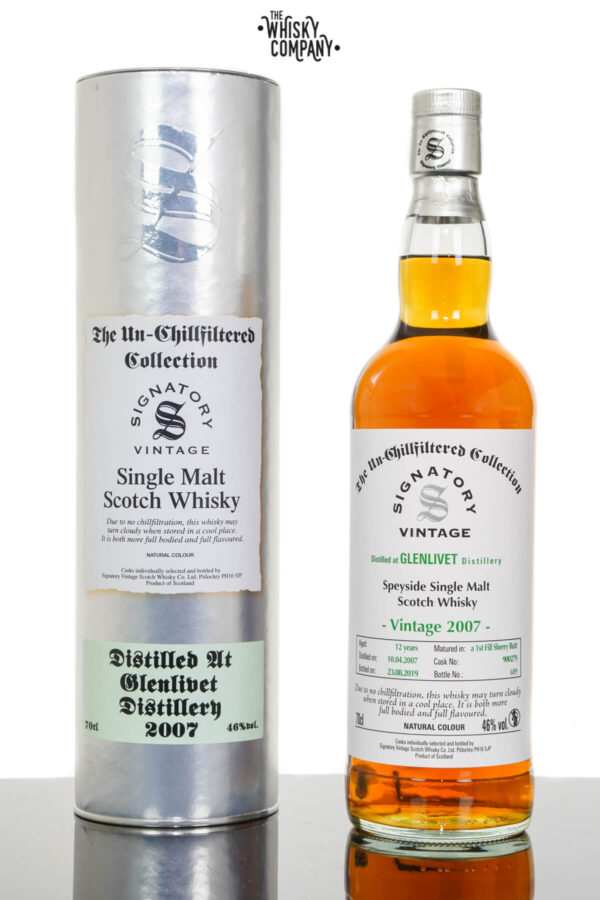 Glenlivet 2007 UCF Aged 17 Years Speyside Single Malt Scotch Whisky – Signatory Vintage (700ml)