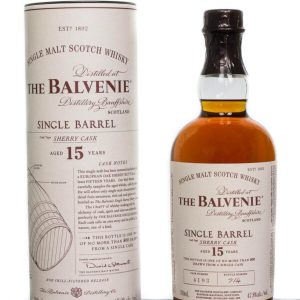 The Balvenie Aged 15 Years Single Barrel Sherry Cask Speyside Single Malt Scotch Whisky (750ml)