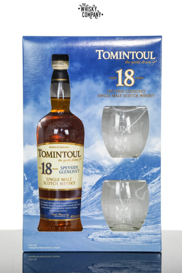 Tomintoul Aged 18 Years Speyside Single Malt Scotch Whisky – Gift Pack (700ml)