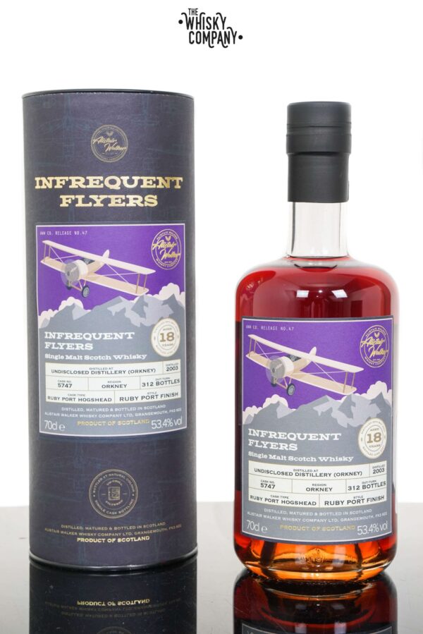 Undisclosed Distillery Orkney 2003 Aged 18 Years Single Malt Scotch Whisky – Infrequent Flyers #47 (700ml)