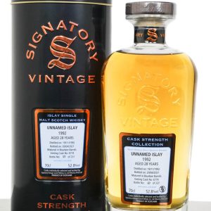 Unnamed Islay 1992 Aged 28 Years Single Malt Scotch Whisky – Signatory Vintage (700ml)
