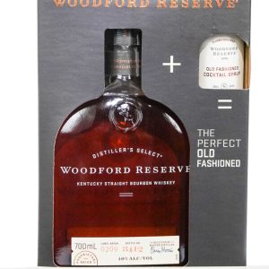 Woodford Reserve Distiller’s Select Kentucky Straight Bourbon Whiskey – PLUS Cocktail Syrup (700ml)