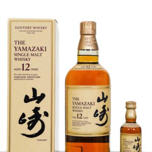 Yamazaki Aged 12 Years Japanese Single Malt Whisky With 50ml Miniature (700ml)
